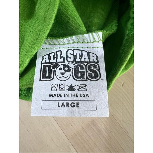 All Star Dogs Green T-Shirt Size L (28-42 Lbs. 20-26”Seattle Sounders FC Soccer - Picture 5 of 8